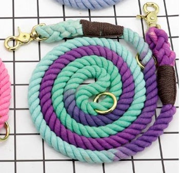 Multi-Color Cotton Adjustable Pet Leash