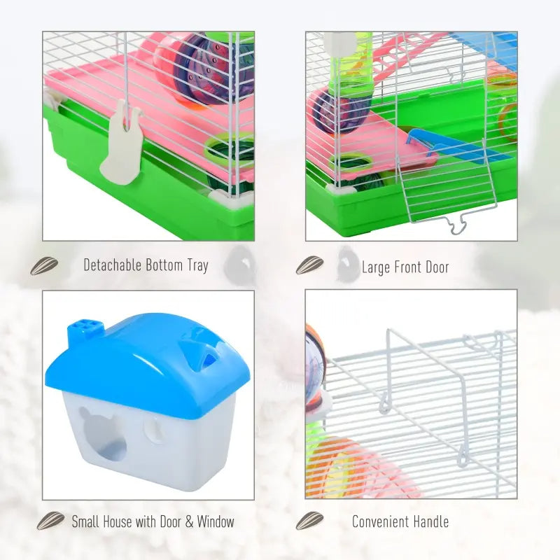 Pet Five Tier Hamster Cage Portable Travel Carrier