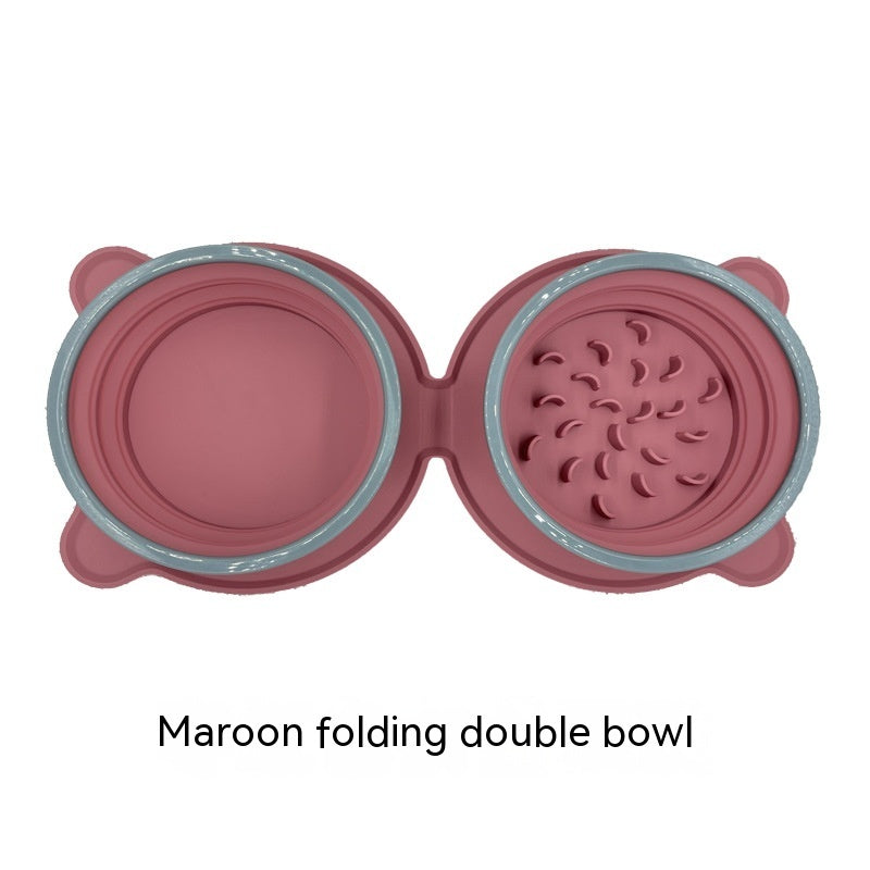 Portable Foldable Silicone Pet Travel Food Bowl