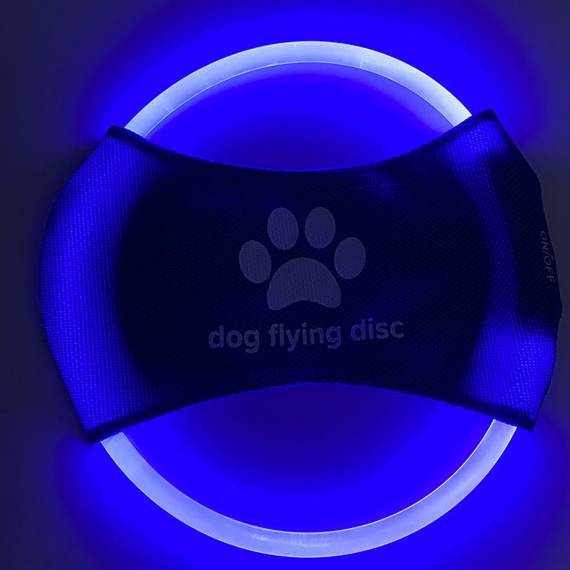 Pet LED Glowing Flying Disc Interactive Training Toy