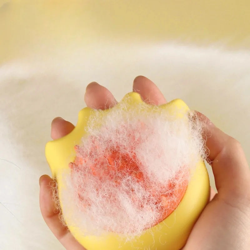 Pet Bath Brush Massage Comb Grooming Set With Shampoo Box