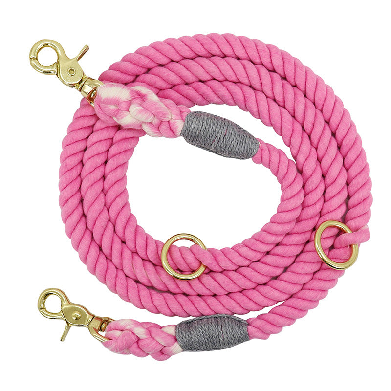 Multi-Color Cotton Adjustable Pet Leash