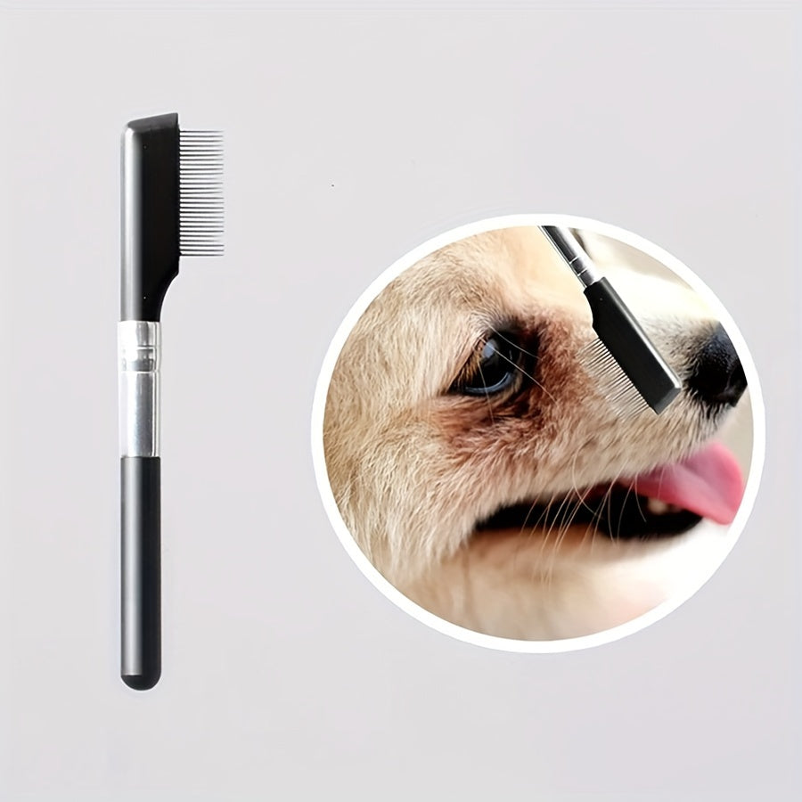 Pet Eye Grooming Brush With Tear Stain Remover And Comb