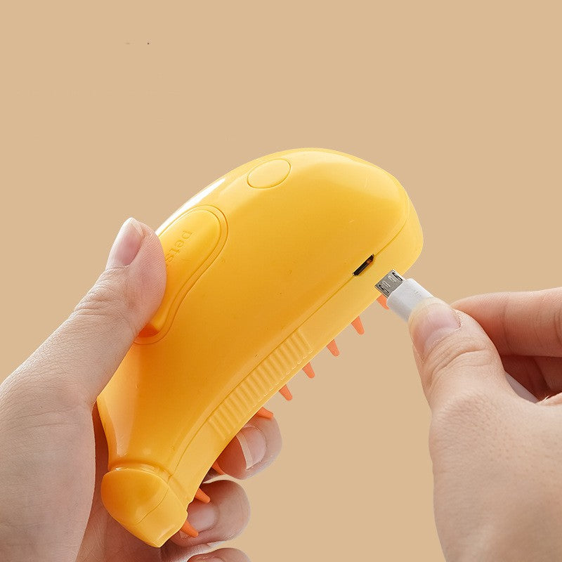 Pet 3 In 1 Steam Brush Grooming Massage Comb