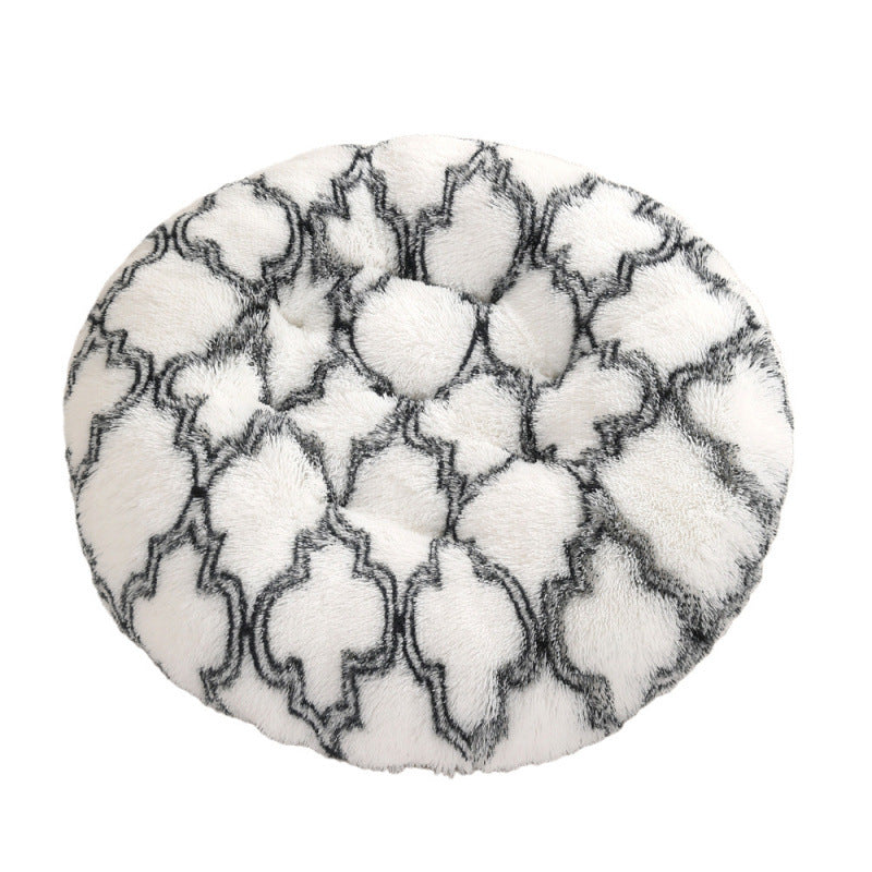 Round Plush Pet Mat Bed