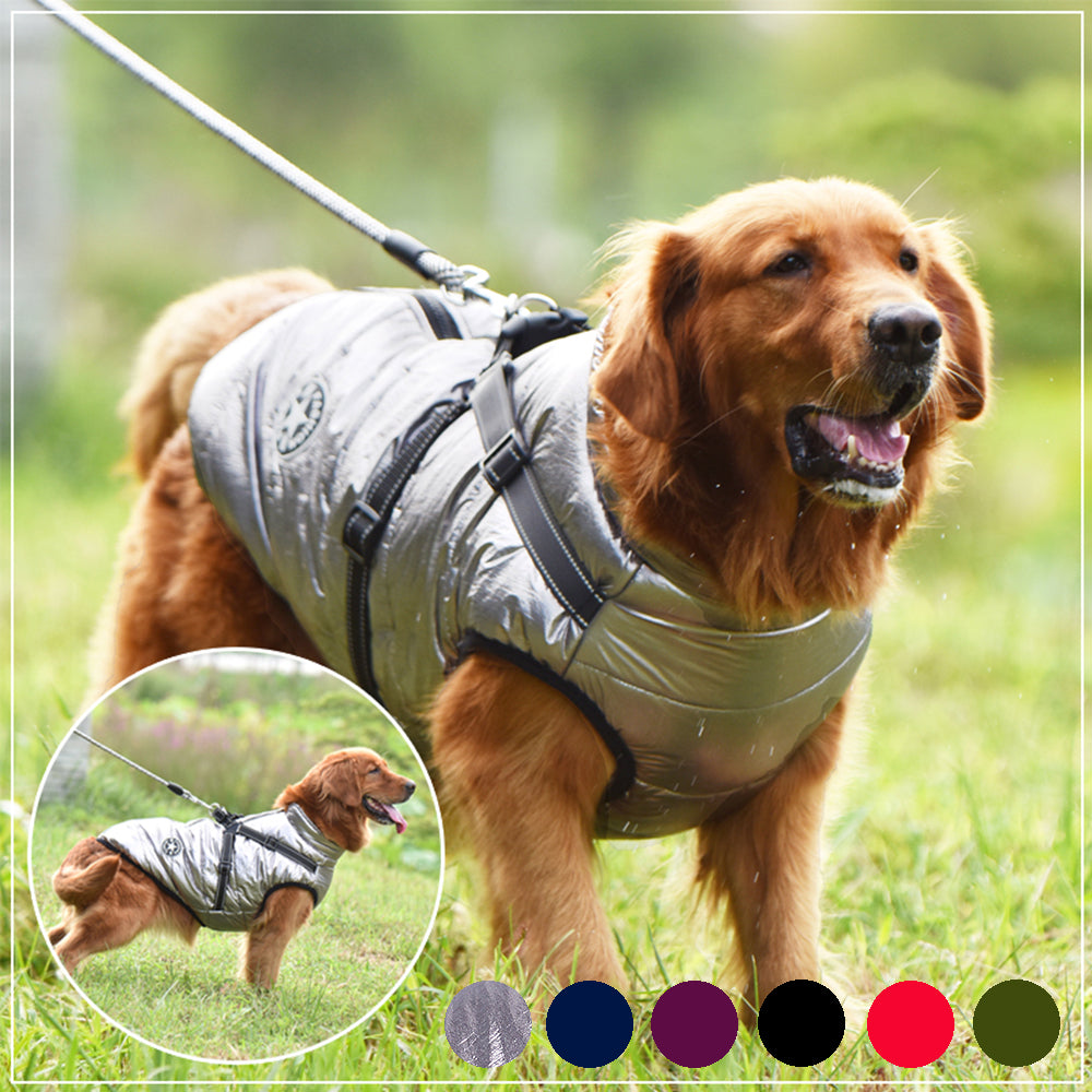 Pet Waterproof Winter Harness Coat Jacket