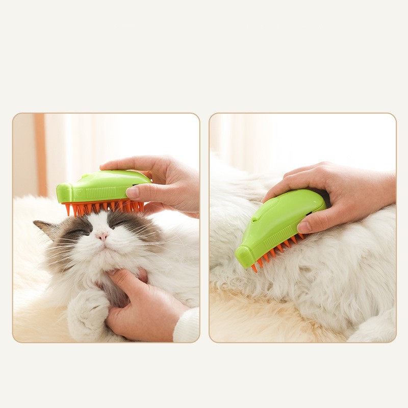 Pet 3 In 1 Steam Brush Grooming Massage Comb