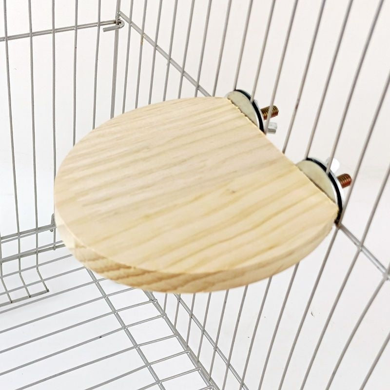 Pet Solid Wood Bird Cage Climbing Platform Toy