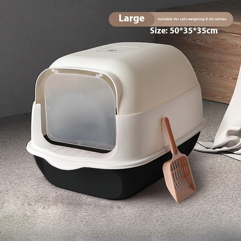 Pet Fully Enclosed Automatic Litter Box Toilet