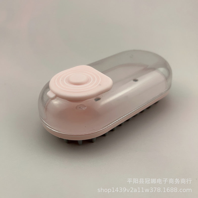 Handheld Pet Bath Massage Brush Soft Hair Cleaner