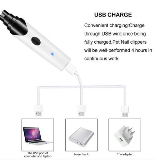 Electric Pet Nail Clipper And Grinder With Cleaning Function