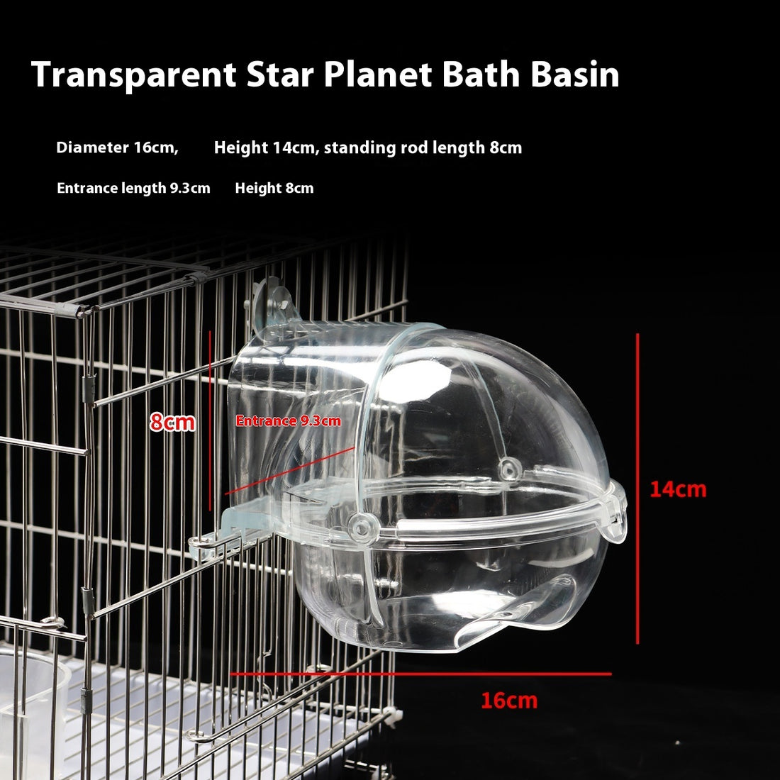 Pet Plug-In Parrot Bird Bathtub Bathing Tray