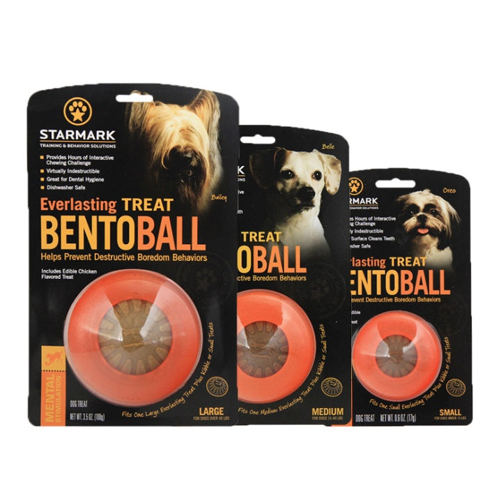 Pet Satsuma Puzzle Bite-Resistant Treat Dispensing Ball Toy