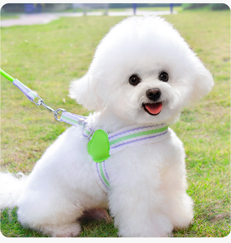 Summer Breathable Pet Chest Vest Leash Small Medium