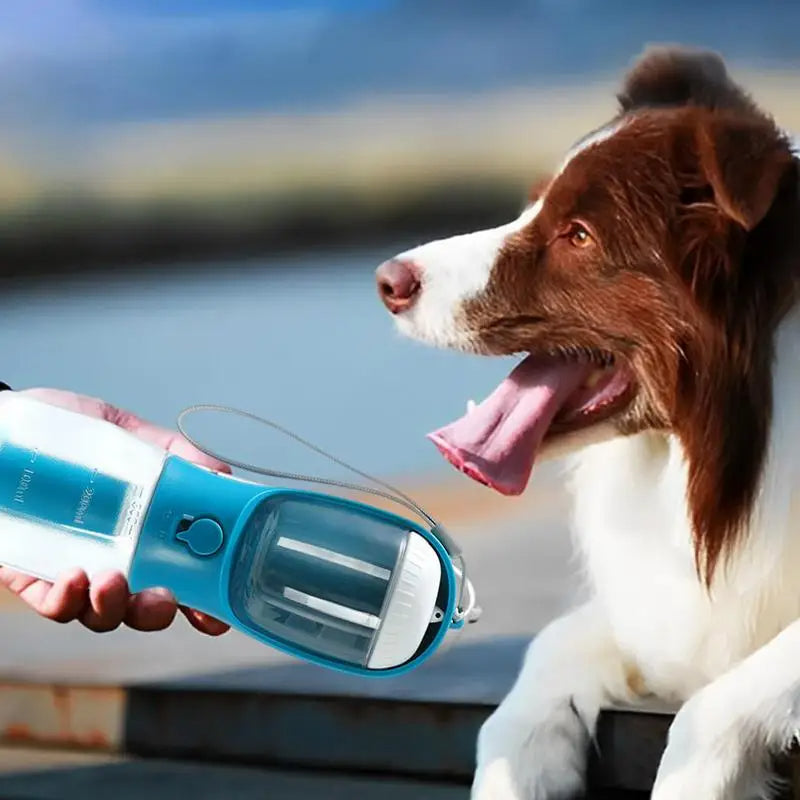 Portable Three In One Pet Water Cup Food Container Dispenser