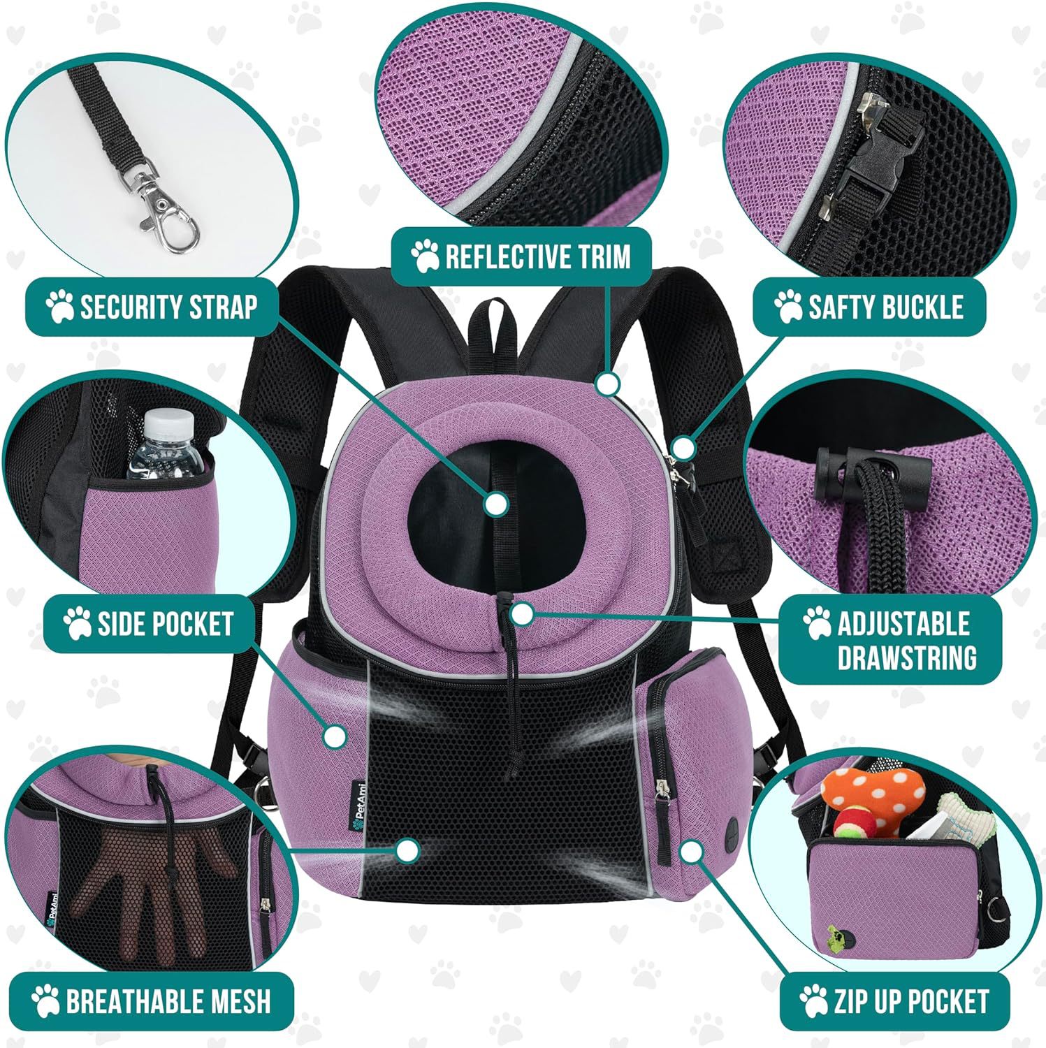 Portable Breathable Pet Travel Carrier Backpack