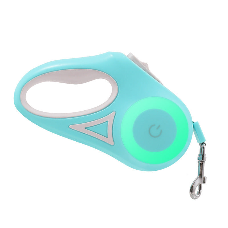 Retractable Pet Leash With Collar And LED Spotlight