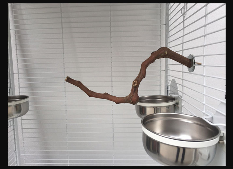 Pet Parrot Cage Stand Pole Perch Support Accessory