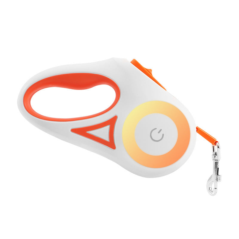 Retractable Pet Leash With Collar And LED Spotlight