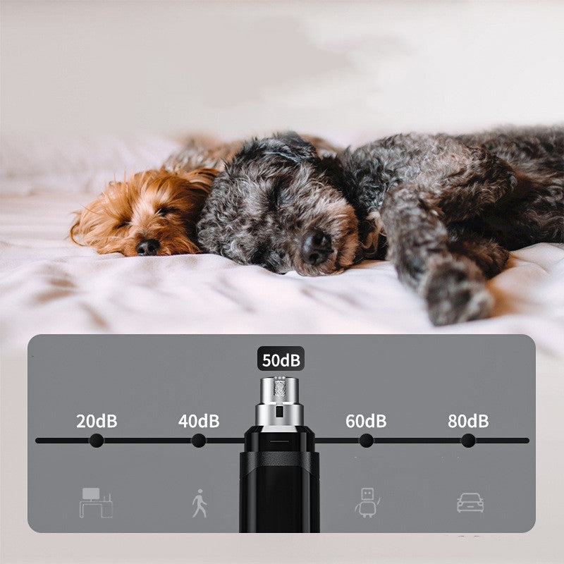 High-Power Electric Pet Nail Trimmer With USB Charging