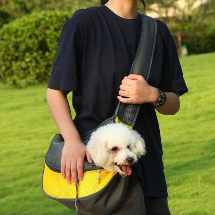 Mesh Oxford Portable Pet Travel Carrier Shoulder Bag