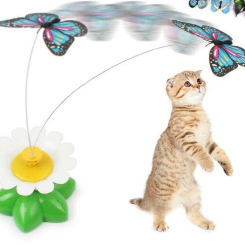 Pet Electric Automatic Rotating Flower Interactive Toy