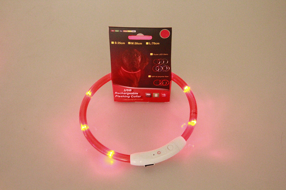 Pet USB Rechargeable LED Safety Glowing Collar