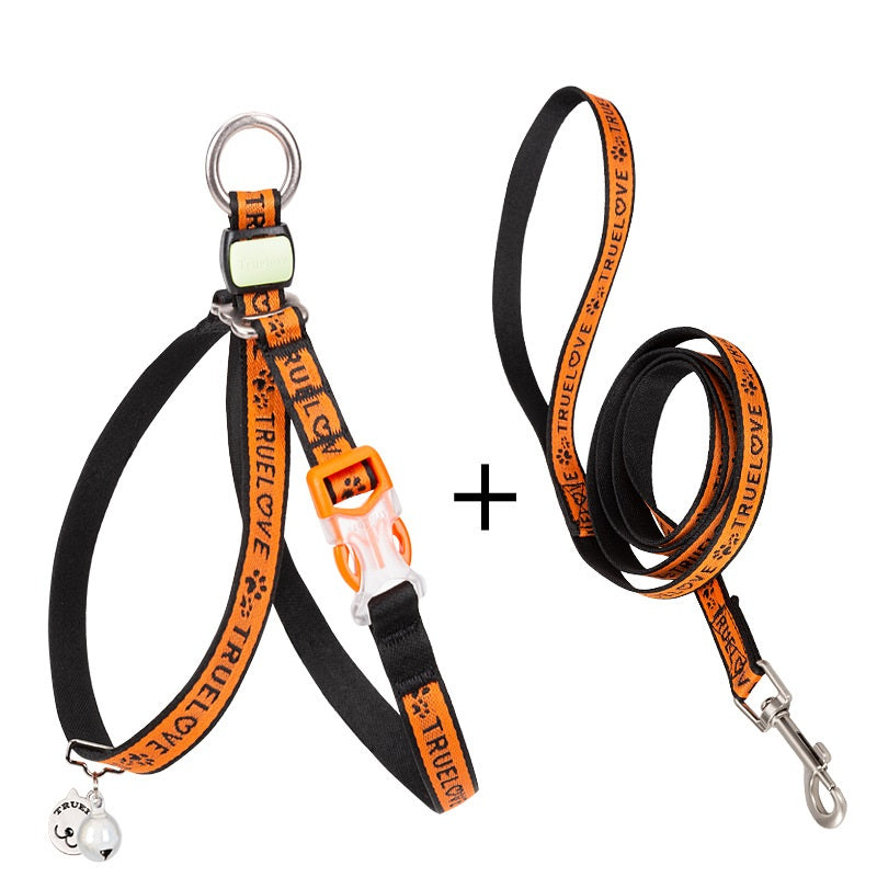 Pet Bell Chest Strap Adjustable Leash Harness