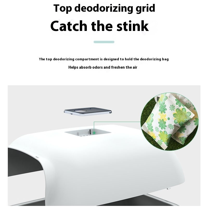 Pet Fully Enclosed Automatic Litter Box Toilet