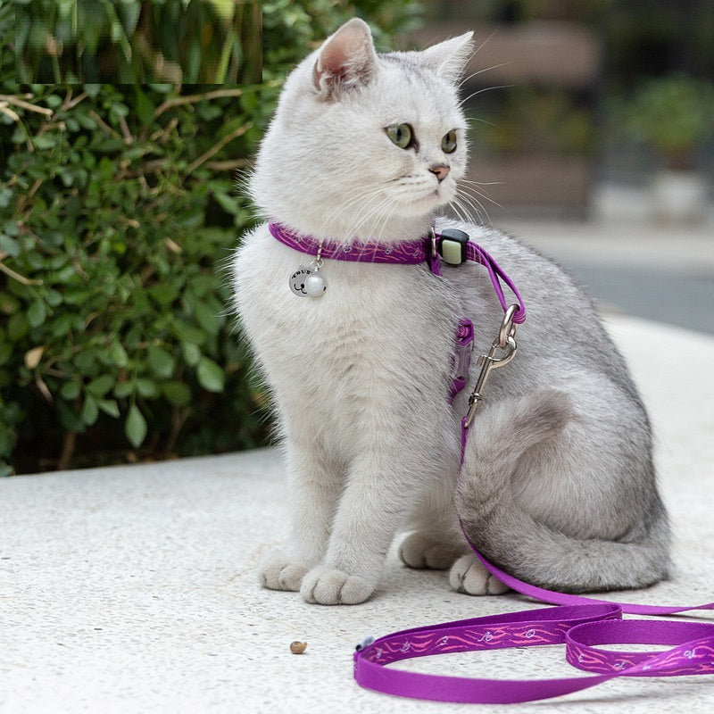 Pet Bell Chest Strap Adjustable Leash Harness