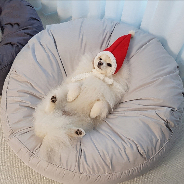 Moisture-Proof Washable Large Round Pet Bed