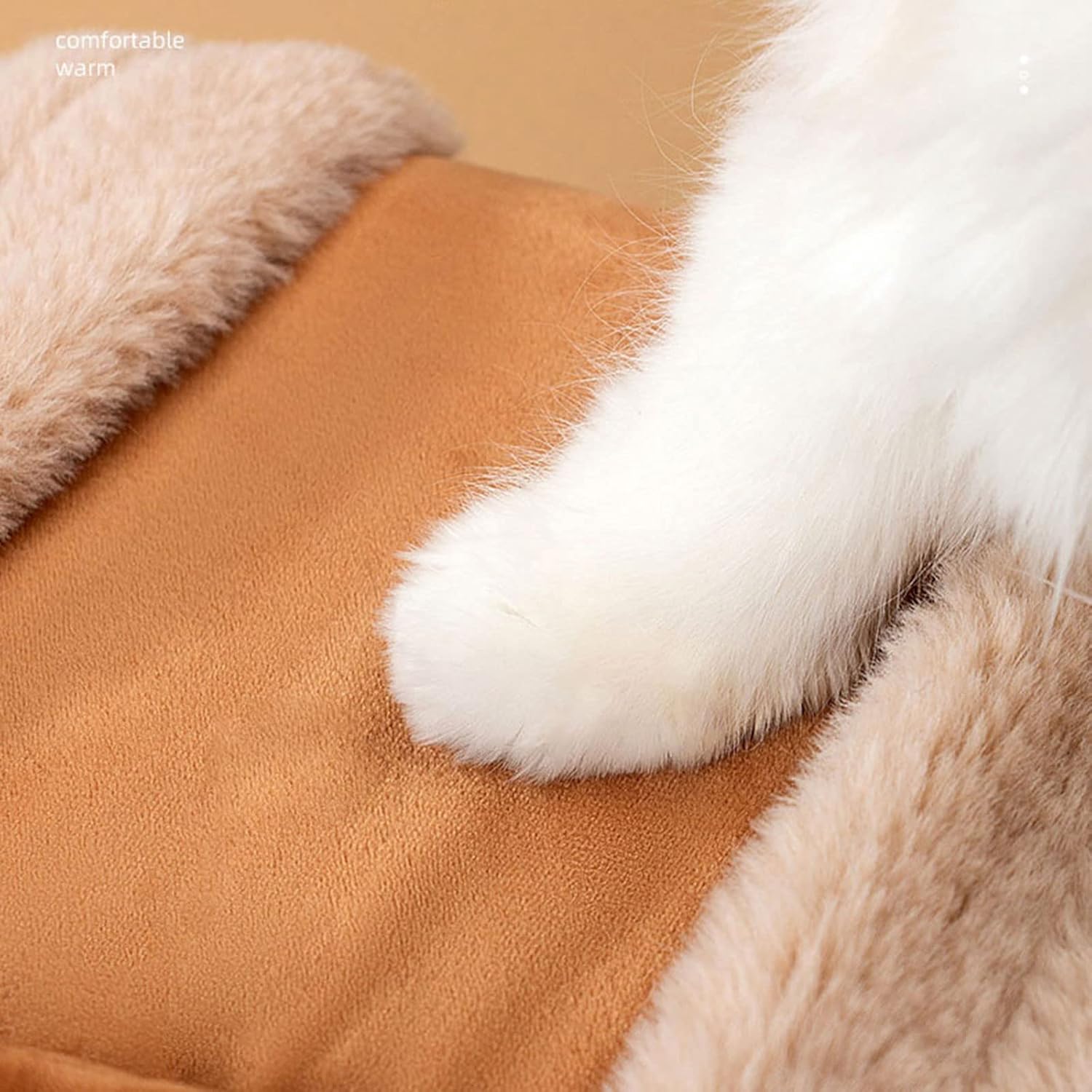 Plush Winter Pet Travel Carrier Backpack With Hand Warmers