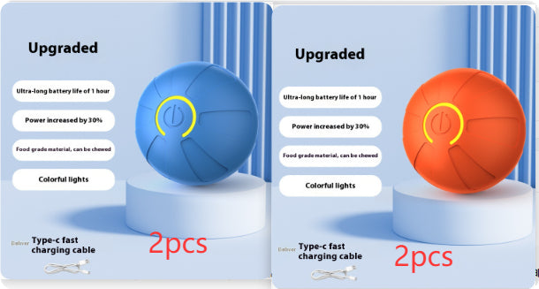 Pet Electric Jumping Luminous Interactive Training Ball Toy