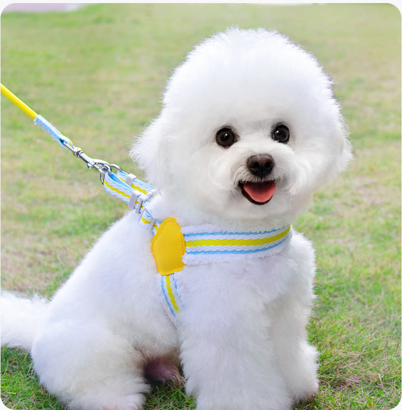 Summer Breathable Pet Chest Vest Leash Small Medium