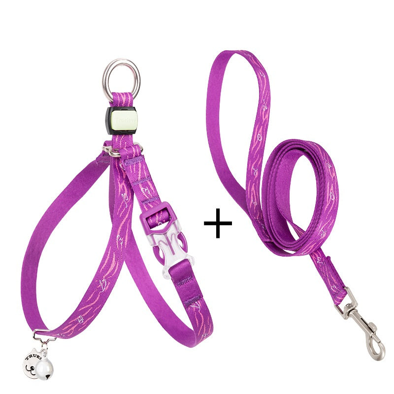 Pet Bell Chest Strap Adjustable Leash Harness