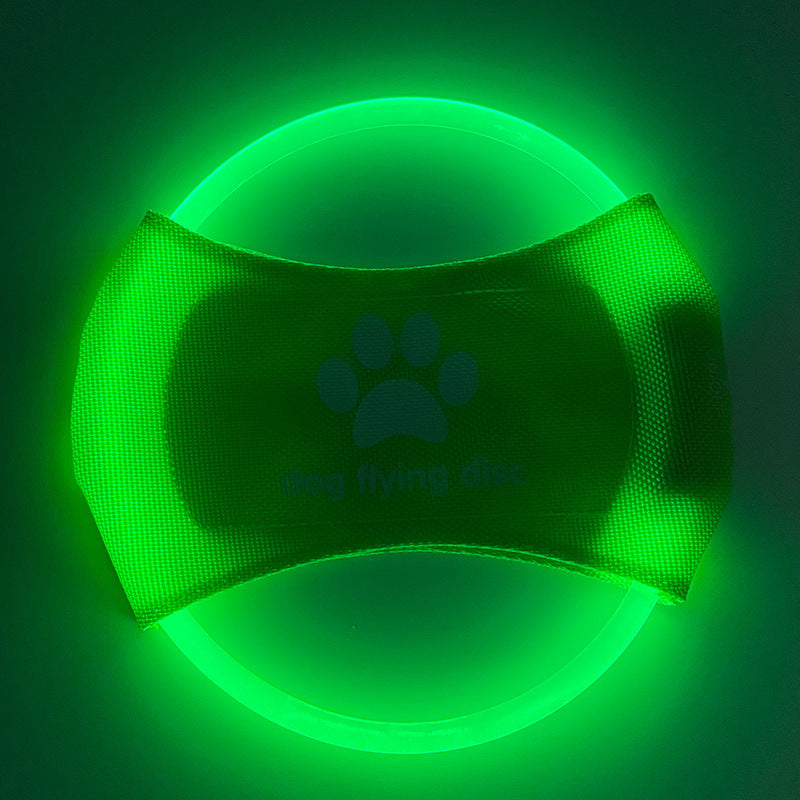 Pet LED Glowing Flying Disc Interactive Training Toy