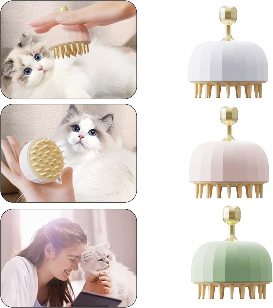 Pet Bath Massage Shampoo Brush Grooming Tool