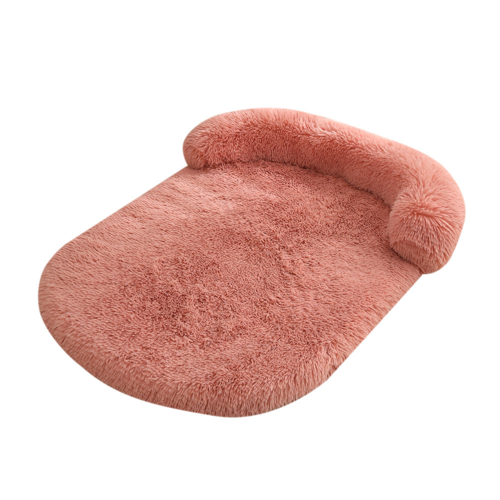 Plush Pet Bed With Warm Cushion