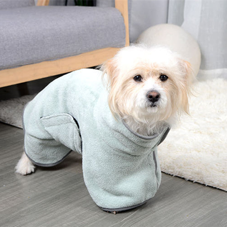 Pet Quick Dry Microfiber Absorbent Bath Towel Bathrobe