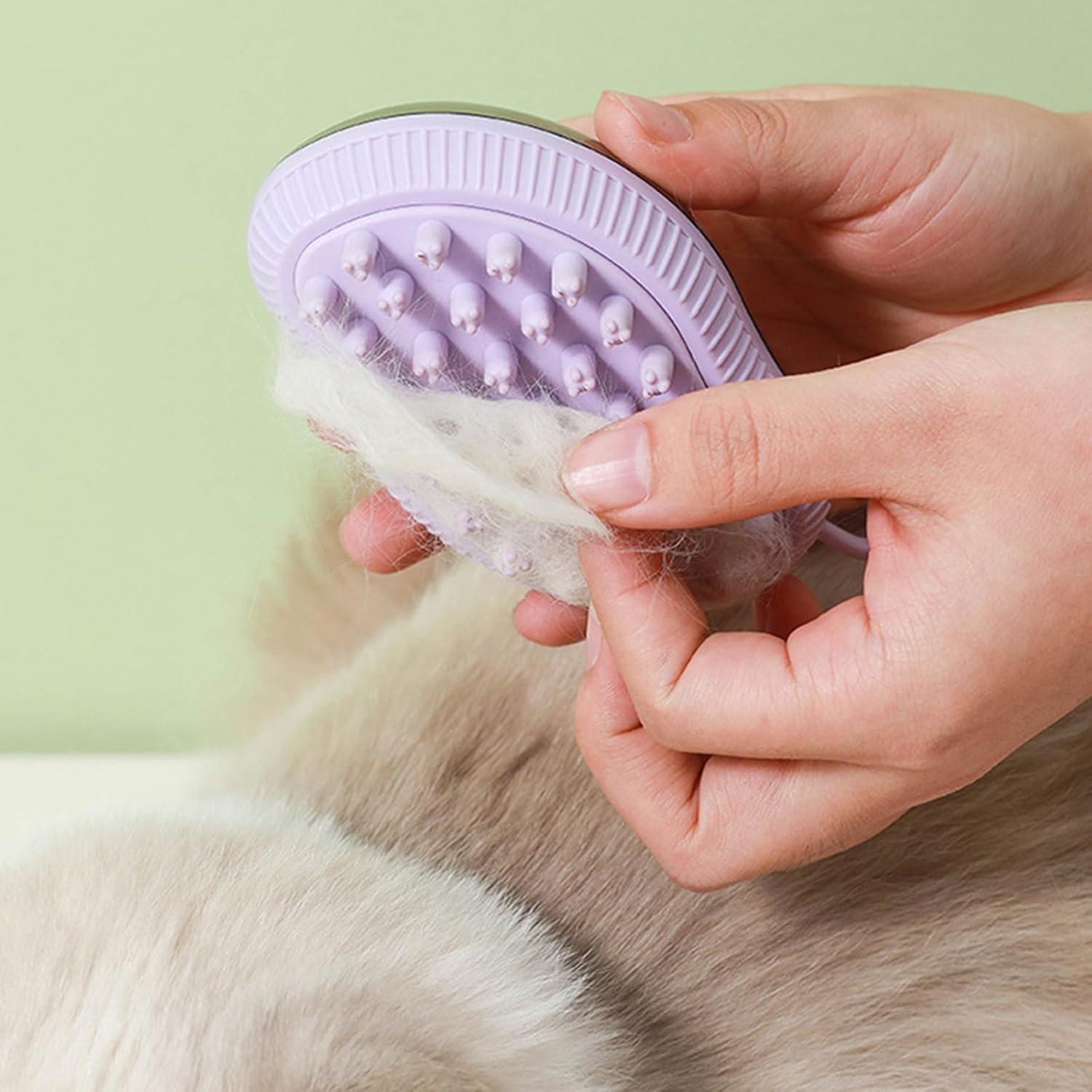 Silicone Pet Bath Brush With Soap Dispenser And Massager