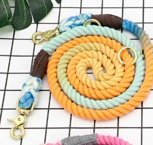 Multi-Color Cotton Adjustable Pet Leash
