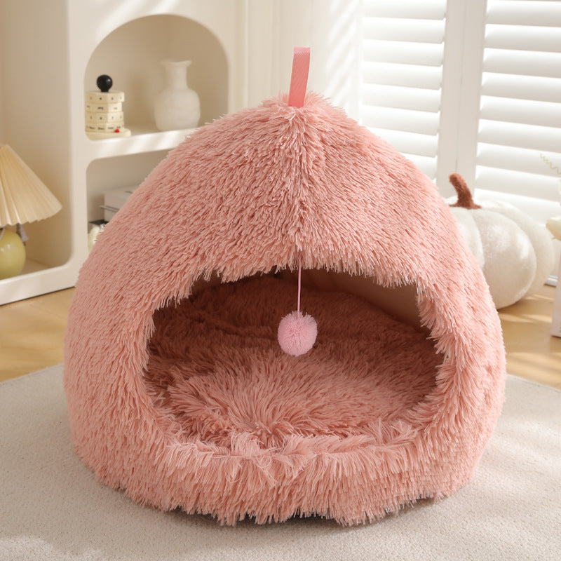 Plush Winter Pet Nest Bed