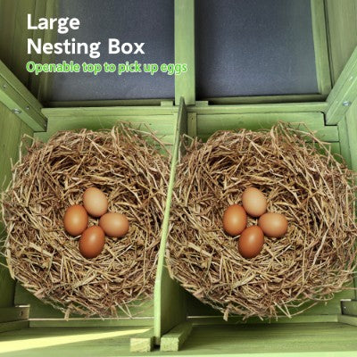 Pet Large Wooden Outdoor Chicken Coop Nesting Box Cage