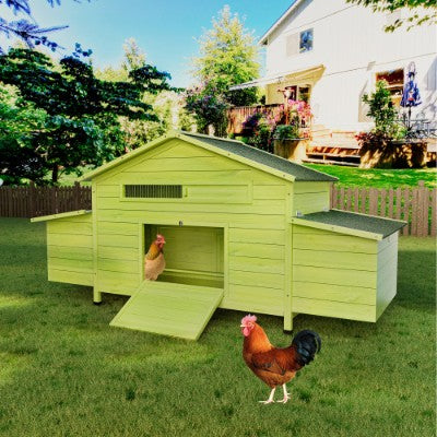 Pet Large Wooden Outdoor Chicken Coop Nesting Box Cage