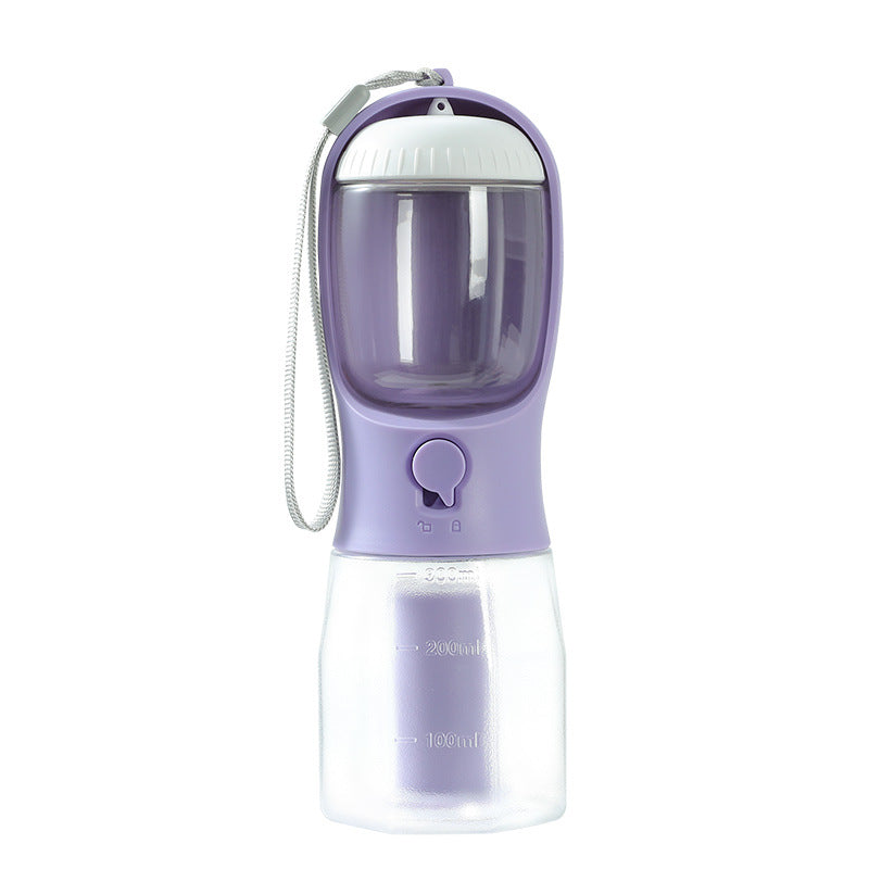 Portable Three In One Pet Water Cup Food Container Dispenser