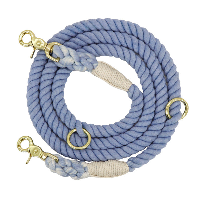 Multi-Color Cotton Adjustable Pet Leash