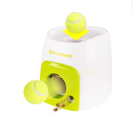 Smart Pet Tennis Ball Throwing Reward Feeder Machine