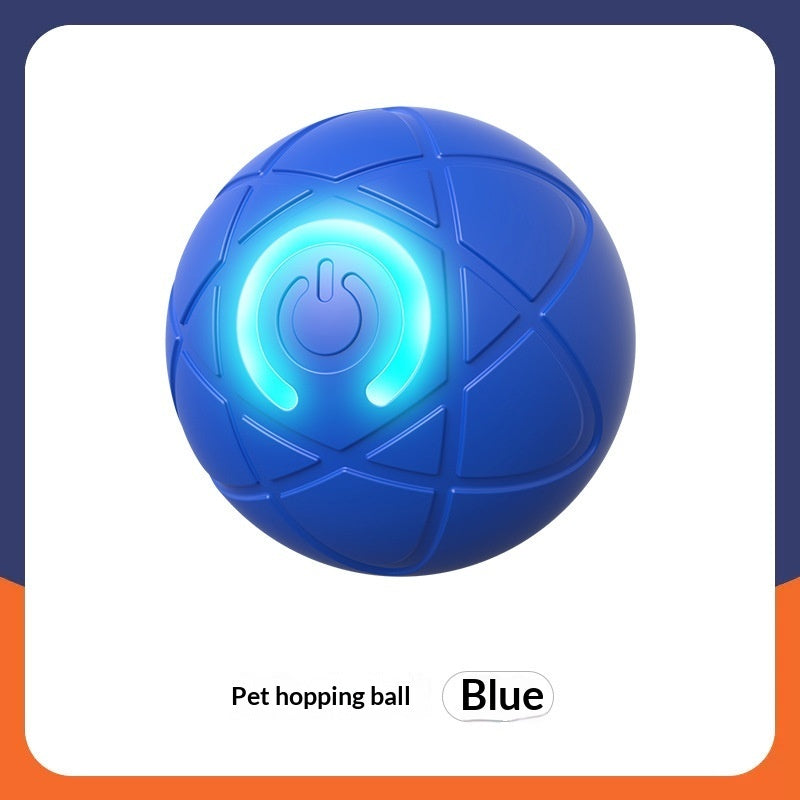 Pet Electric Jumping Luminous Interactive Training Ball Toy