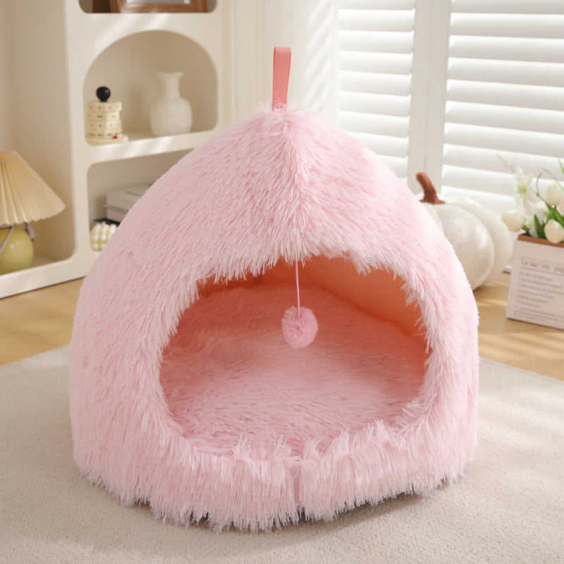 Plush Winter Pet Nest Bed