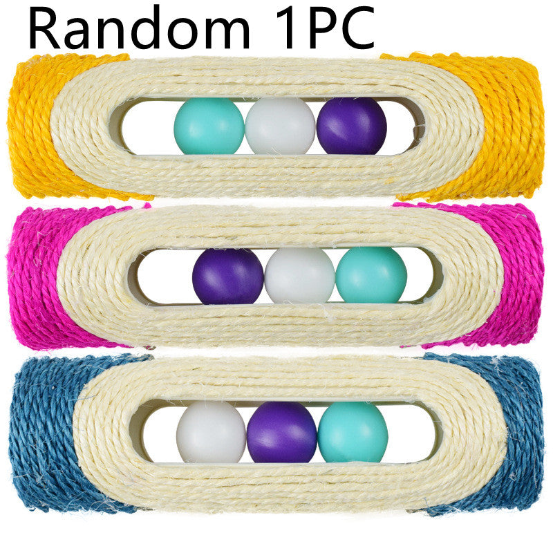 Long Sisal Pet Drum Toy Set